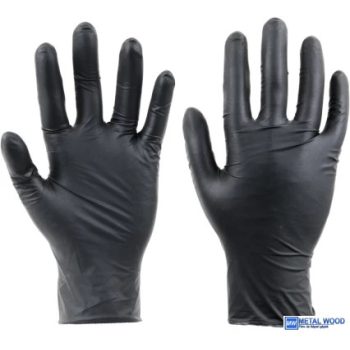 SPOONBILL BLACK NITRIL PÚDERMENTES KESZTYŰ