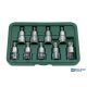 HANS 1/2" TORX bit-dugókulcsfej készlet 9r. T20-T60 46024-9