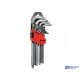 Z-TOOLS furatos TORX kulcs készlet hosszú 9r. TH10-TH50 CrV