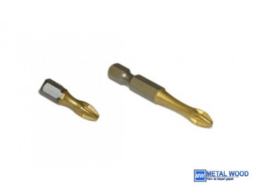 1/4" Pozidriv TORSION bit hegyek S2-TiN