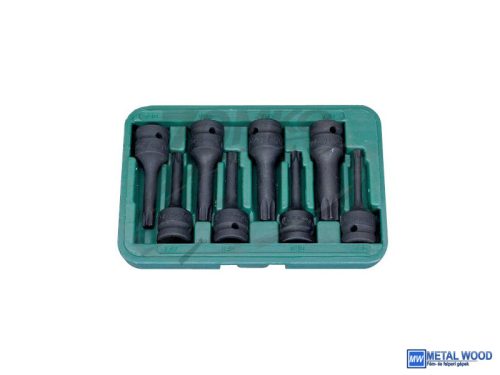 HANS 1/2" gépi TORX dugókulcsfej készlet 8r. TX30-TX70 CrMo 846014-8