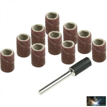   Csiszoló szalagok 6.3mm,K60,K120, 11darab Mini csiszolók és gravírozokhoz