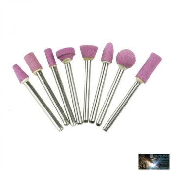   8 darabos köszörűkő készlet, Mini csiszolók és gravírozókhoz