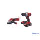 EINHELL TE-CD 18/2 + TE-AG 18/2 Li 2x1,5Ah akkus szett