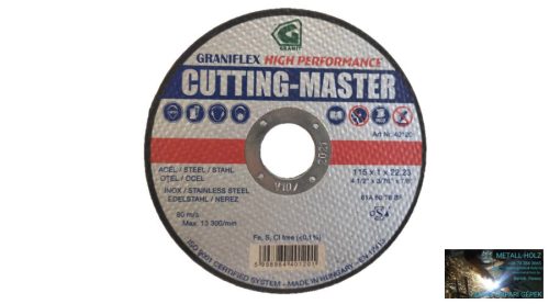 115x1 Cutting-Mas.INOX Grá Granit Cutting Master vágókorong Granit 12080720
