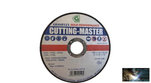 125x1,6 Cutting-Mas.INOX Grá Granit Cutting Master vágókorong Granit (Akciós) 12081050