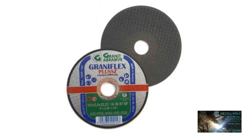 125x2 1A36S-BF Graniflex Grá Graniflex acél vágókorong Granit 12081820