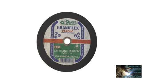 230x2,5 1A36S-BF Graniflex Grá Graniflex acél vágókorong Granit 12082240