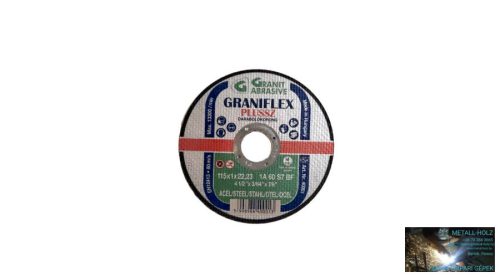 115x1 1A60S-BF Graniflex Grá Graniflex acél vágókorong Granit 12082280