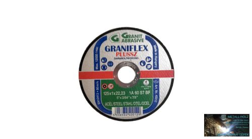 125x1 1A60S-BF Graniflex Grá Graniflex acél vágókorong Granit 12082470