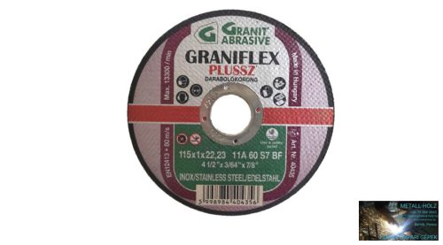 115x1 11A60S-BF Inox Gránit vágókorongok 115-230mm Granit 12082840