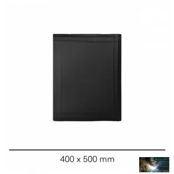 WKR-Kályhaalátét lemez fekete 400x500mm P.Á.