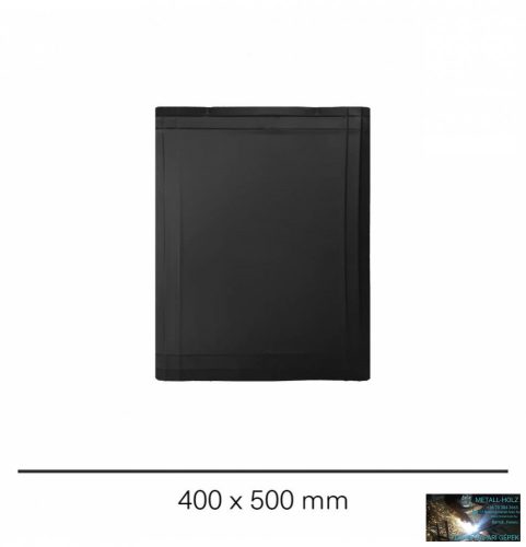 WKR-Kályhaalátét lemez fekete 400x500mm P.Á.