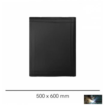 WKR-Kályhaalátét lemez fekete 500x600mm P.Á.