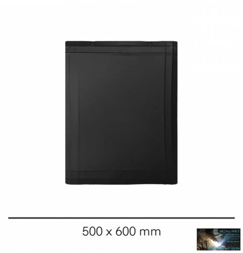 WKR-Kályhaalátét lemez fekete 500x600mm P.Á.