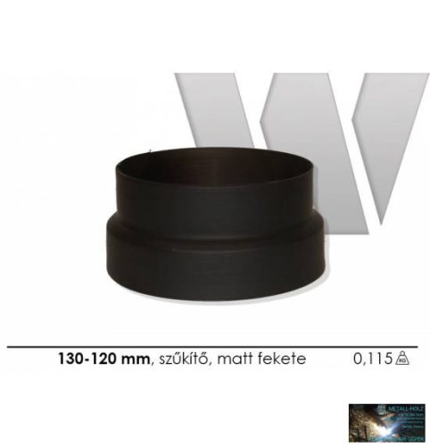 WKR-Szűkítő matt fekete 130-120
