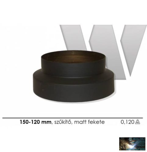 WKR-Szűkítő matt fekete 150-120