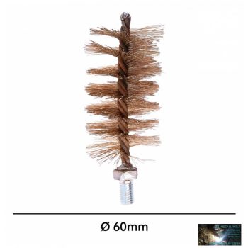 WKR-Kazánkefe sárga acél, nyél nélkül, 60mm