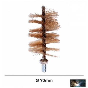 WKR-Kazánkefe sárga acél, nyél nélkül, 70mm