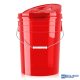 ChemicalWorkz Mosóvödör Fedéllel Piros 19L Ultra Clear Buckets 