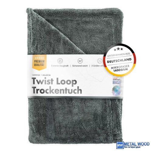 Chemicalworkz Szürke Szárítókendő 60x40cm 1400GSM  Shark Twisted Towel 