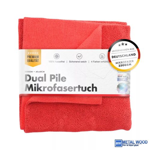 Chemicalworkz Univerzális kendő 350GSM Piros 40×40cm Dual Pile Towel