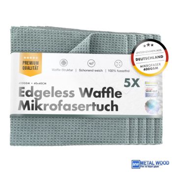   Chemicalworkz Üvegtisztító Kendő 40x40cm 5db Edgeless Waffle Towel 400GSM