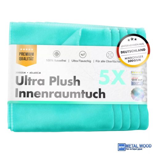Chemicalworkz Beltér Tisztító Plüss Kendő 300GSM Türkiz 40x40cm 5db