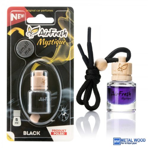 Airfresh MYSTIQUE 5ml Black Autóillatosító 