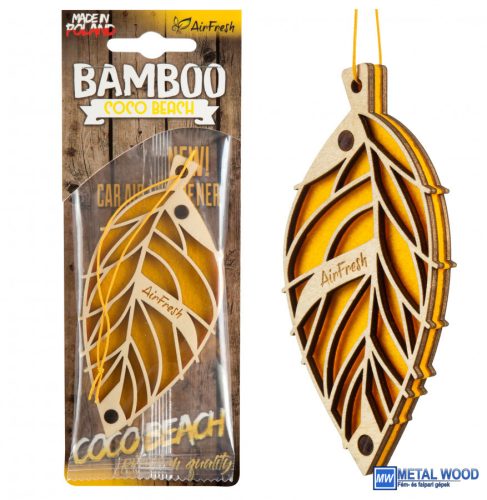 Airfresh  BAMBOO Coco Beach Autóillatosító 