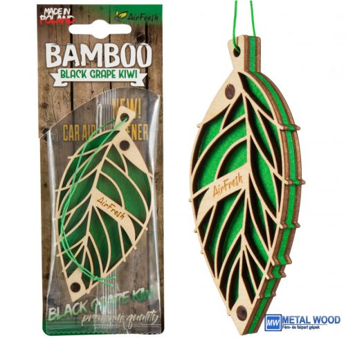 Airfresh  BAMBOO Black Grape & Kiwi Autóillatosító 