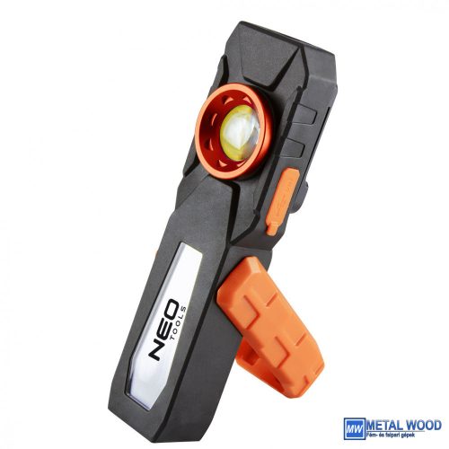 Akkus Műhely-Vizsgálólámpa, Tölthető, 500Lum Cob Led, 10W NEO Tools 99-072 