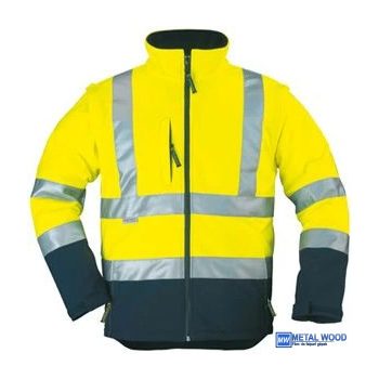 THD-70630 SOFTSHELL HI-VIZ 2/1 FLUO DZSEKI SÁRGA/KÉK
