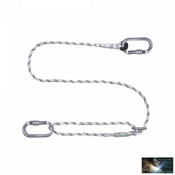 Szabályozható hosszúságú övkötél karabinerrel
