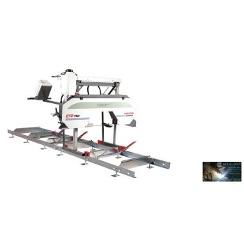   PILOUS CTR750 FORESTOR - vízszintes rönkhasító faipari szalagfűrészgép.