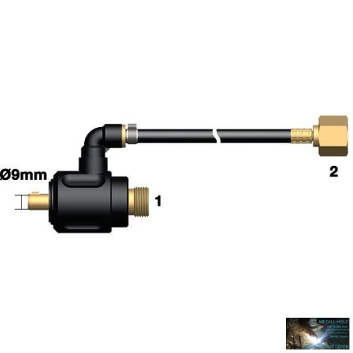35/50mm nagydinze csatlakozó adapter AWI pisztolyhoz 3/8 X M12 gáz csatlakozó véggel