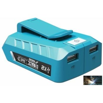 Dedra powerbank töltő 2 USB csatlakozással