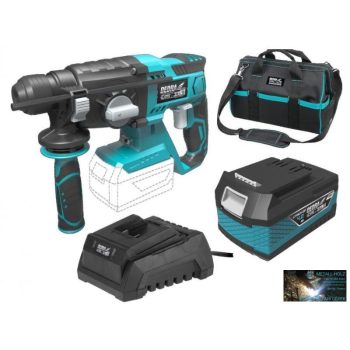   Dedra akkumulátoros ütvefúró 18 V készlet (akku + töltő + táska)