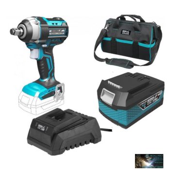   Dedra akkumulátoros ütvecsavarozó 18 V készlet (akku + töltő + táska)