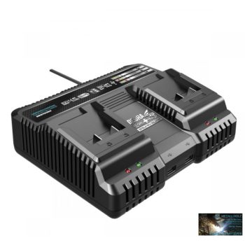 Dedra akkumulátor gyors töltő 18 V 2 slottal