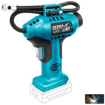 Dedra akkumulátoros kompresszor 18 V 11 bar
