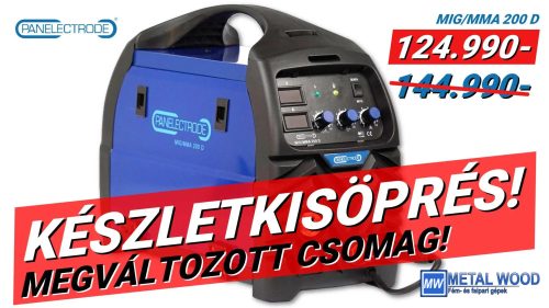 Panelelectrode MIG/MMA 200 D inverteres hegesztőgép