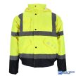 MW-BOMBER Láthatósági neon bélelt téli munkaruha kabát