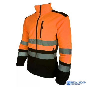 MW-POLÁR narancs láthatósági munkaruha pulóver