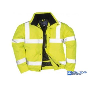 THD-S463 JÓL LÁTHATÓSÁGI BOMBER DZSEKI, SÁRGA