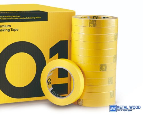 Q1 Prémium maszkoló szalag/ Sárga  18mm/50m 110 °C