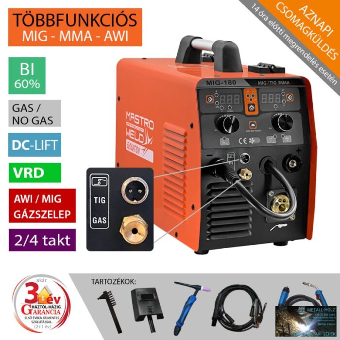 MIG-180 LI-X MULTIFUNKCIÓS HEGESZTŐ INVERTER - Image 1
