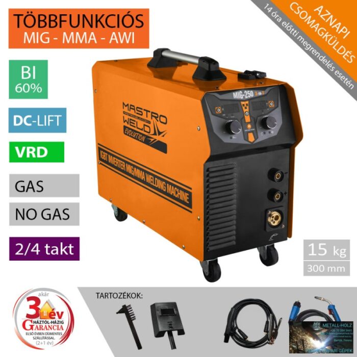 MIG-250 F HEGESZTŐ INVERTER - Image 1