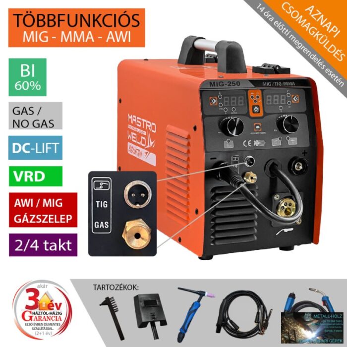 MIG-250 LI-X MULTIFUNKCIÓS HEGESZTŐ INVERTER - Image 1