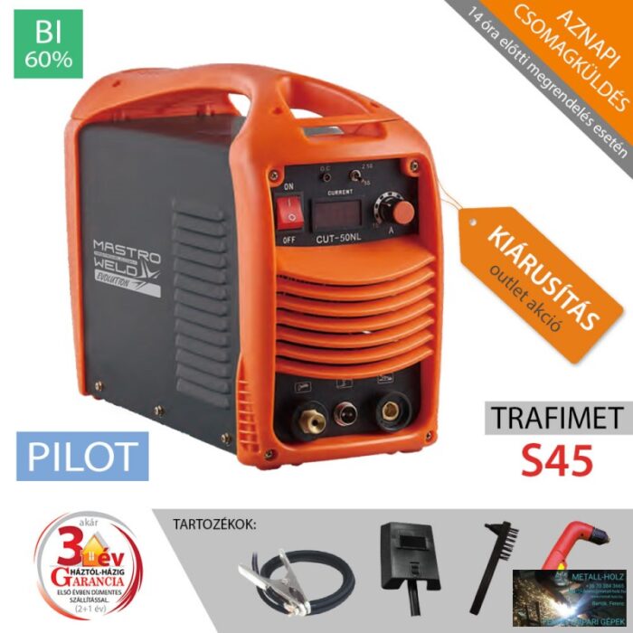 CUT-50 NL + TRAFIMET S45 PLAZMAVÁGÓ INVERTER - Image 1